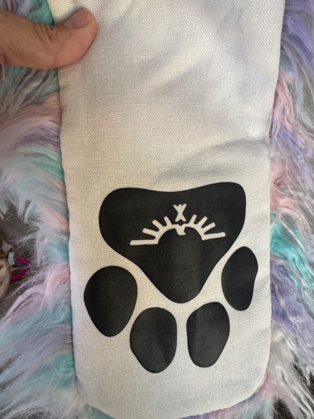 SPIRITHOODS Aurora Bunny Hood Collectors Edition Faux Fur Pastels Rave - Picture 13 of 13